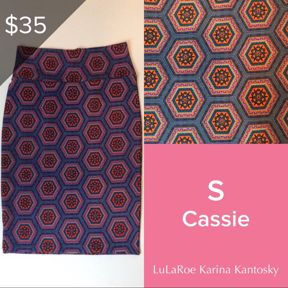 LuLaRoe S Cassie skirt